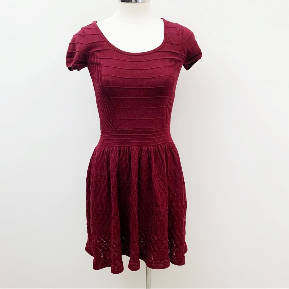 Sandro Knit Fit and Flare Dress